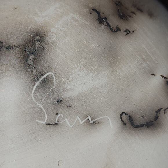 Native American Vase with Traditional Symbols - Handcrafted Navajo Artist V. Sam - Picture 9 of 10